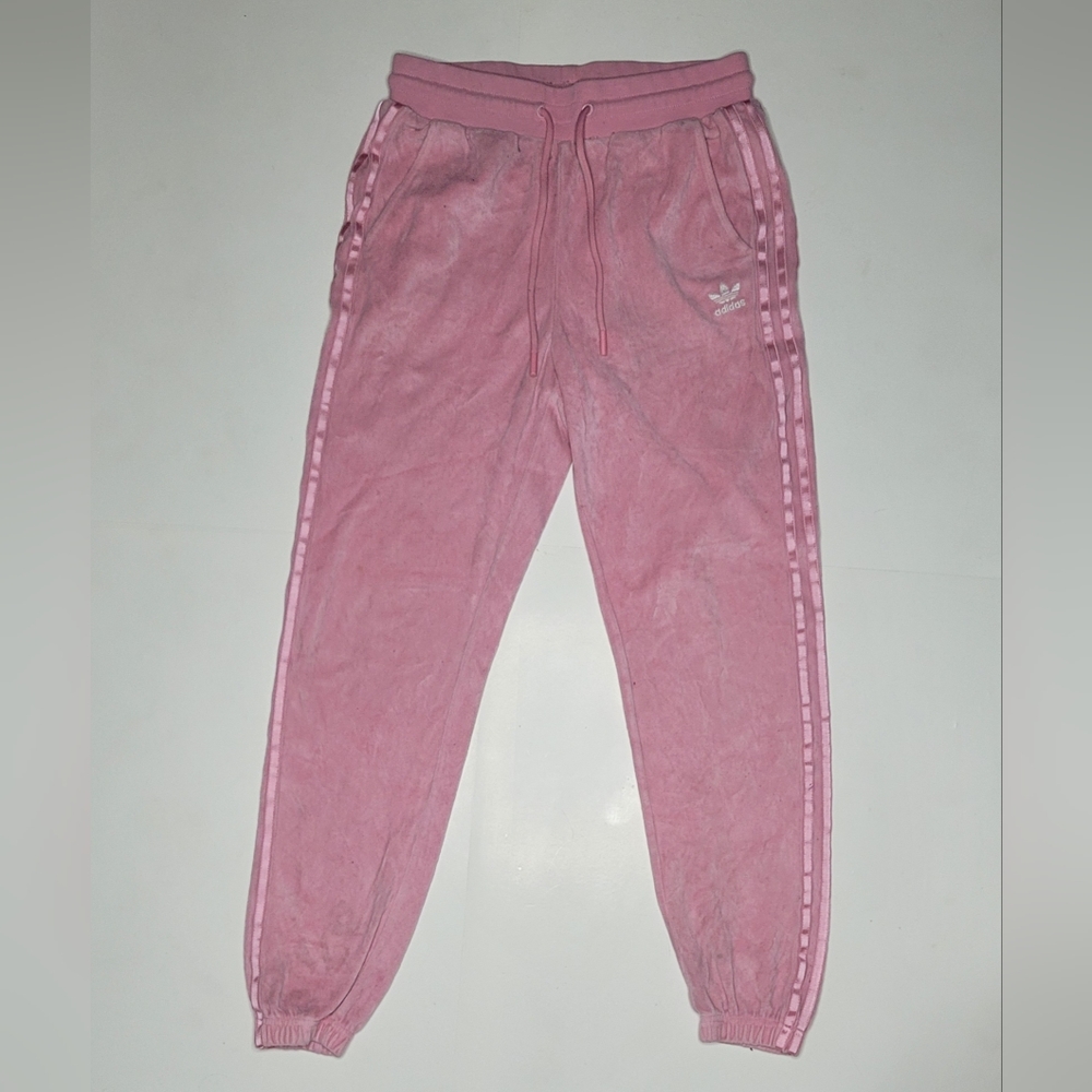 Adidas Women's Loose Fit Straight Leg Jogger Sweat Pants Soft Pink Size S